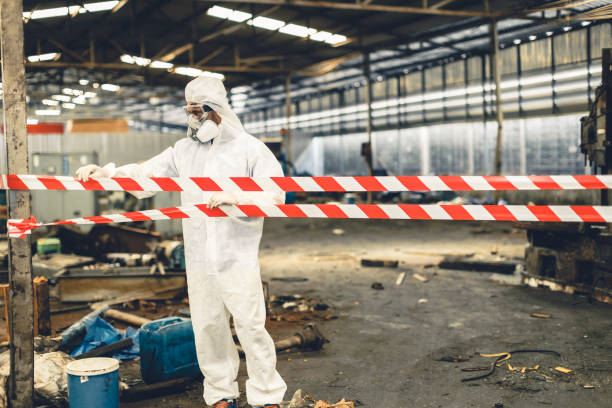 Professional Biohazard Cleanup technician working in West Liberty, IA